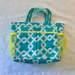 All For Color Nautical Blue Waterproof Shower Tote